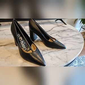 Black Calvin Kline pumps